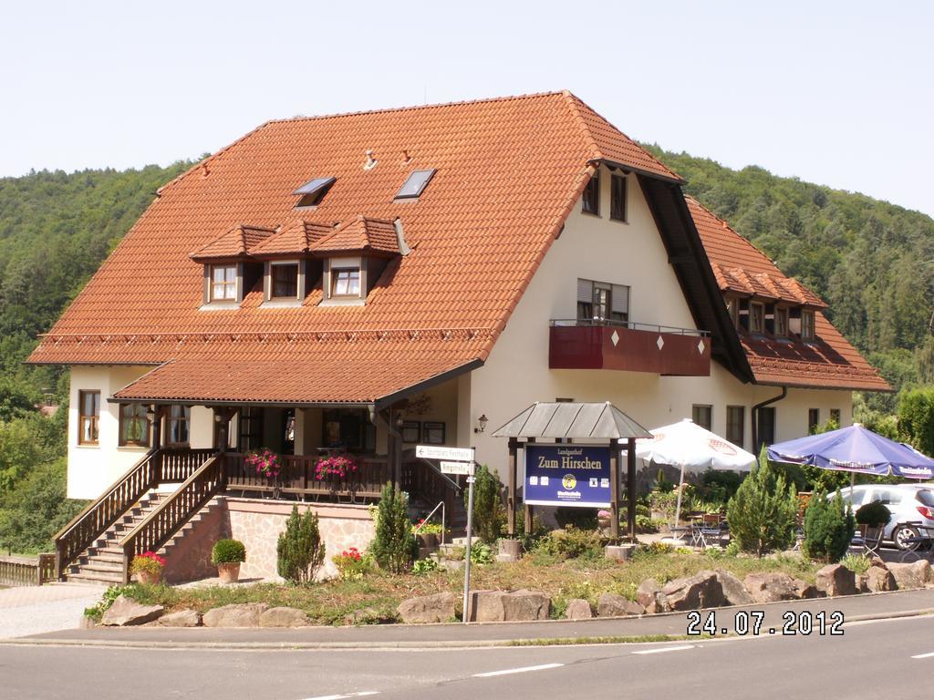 Landgasthof Zum Hirschen Hafenlohr Exteriör bild