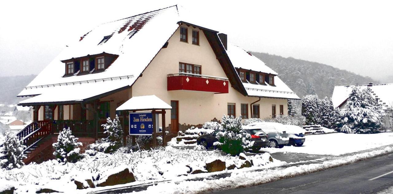 Landgasthof Zum Hirschen Hafenlohr Exteriör bild
